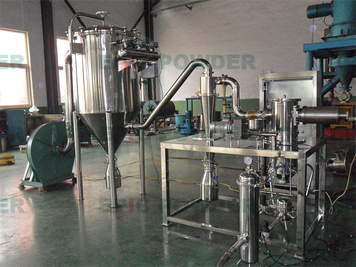 生產(chǎn)型對(duì)噴式氣流粉碎機(jī)