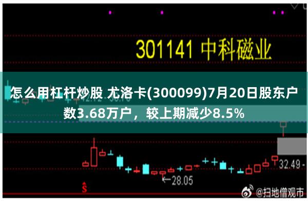 怎么用杠桿炒股 尤洛卡(300099)7月20日股東戶數3.68萬戶，較上期減少8.5%